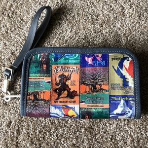 Harveys Disneyland 60th Anniversary wallet w/strap